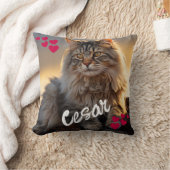 ペットパーソナライズされたの写真と名前Keepsake クッション (ブランケット)