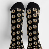 ペットパーソナライズされたの写真と手のプリント ソックス (上部)