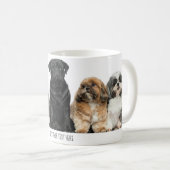 ペットパーソナライズされたの写真と文字 コーヒーマグカップ (正面右)