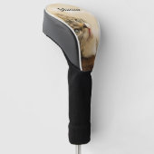 ペットパーソナライズされたの写真と文字 ゴルフヘッドカバー (アングル)