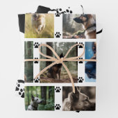 ペットパーソナライズされたの写真と補完の手のハート ラッピングペーパーシート (インサイチュ)