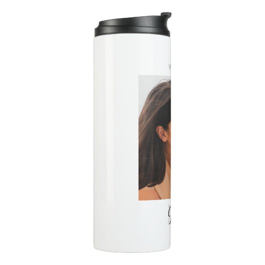 ペットパーソナライズされたの写真犬おばあちゃんの日 タンブラー (回転左)