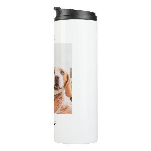 ペットパーソナライズされたの写真犬おばあちゃんの日 タンブラー (回転右)