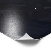 ペットパーソナライズされたの写真 オオカミが月で吠える フォトプリント            (角)