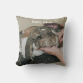 ペットパーソナライズされたの写真 クッション (正面)