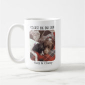 ペットパーソナライズされたの写真 コーヒーマグカップ (左)