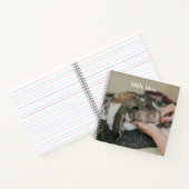 ペットパーソナライズされたの写真 ノートブック (内部)