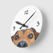 ペットパーソナライズされたの壁時計 ラウンド壁時計 (傾斜)