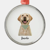 ペットパーソナライズされたオーナメント メタルオーナメント (正面)