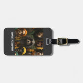 「ペットパーソナライズされたオーナーラゲッジタグクールドッグ」 ラゲッジタグ (正面横)