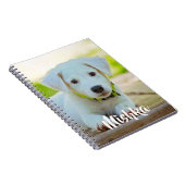 ペットパーソナライズされたカスタムの写真 ノートブック (右側)