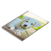 ペットパーソナライズされたカスタムの写真 ノートブック (左側)