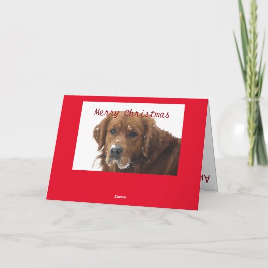 ペットパーソナライズされたクリスマスカード シーズンカード (裏面)