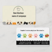 ペットパーソナライズされたグルーミングロイヤリティカード 名刺 (正面/裏面)