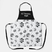 ペットパーソナライズされたトリマーブラックポーエプロン エプロン (正面)