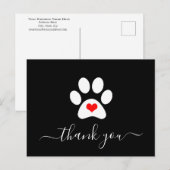 ペットパーソナライズされたビジネスサンキューカード ポストカード (正面/裏面)