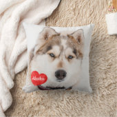 ペットパーソナライズされたフォトギフト犬の恋人の形見 クッション (ブランケット)