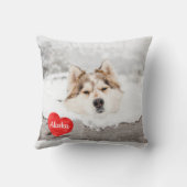 ペットパーソナライズされたフォトギフト犬の恋人の形見 クッション (裏面)