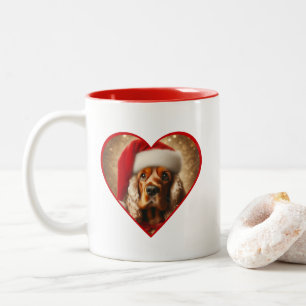 ペットパーソナライズされたフォトコーヒーマグ犬の恋人ギフト ツートーンマグカップ
