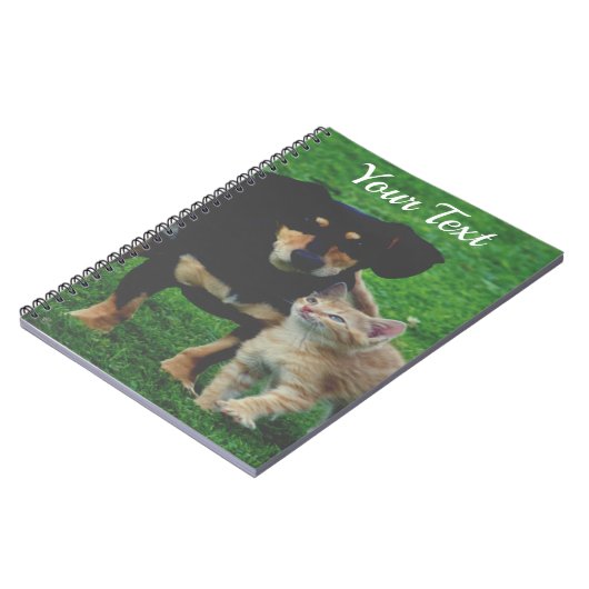 ペットパーソナライズされたフォトスパイラル手帳 ノートブック (左側)