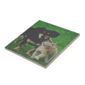 ペットパーソナライズされたフォトセラミックタイル タイル (側面)