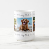 ペットパーソナライズされたフォトドッグパパ コーヒーマグカップ (中央)
