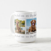 ペットパーソナライズされたフォトドッグパパ コーヒーマグカップ (正面左)