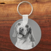 ペットパーソナライズされたフォトドッグ愛人記念キーリング キーホルダー (裏面)
