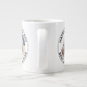 ペットパーソナライズされたフォトハッピー父の日犬パパ ジャンボコーヒーマグカップ (裏面)