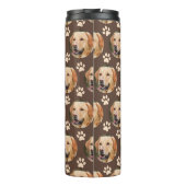 ペットパーソナライズされたフォトパターンの犬の名前 タンブラー (裏面)