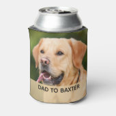 ペットパーソナライズされたフォトファーザーの日 缶クーラー (缶裏面)