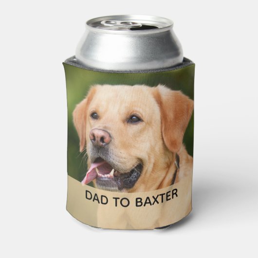 ペットパーソナライズされたフォトファーザーの日 缶クーラー (缶裏面)