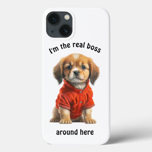 ペットパーソナライズされたフォトボス犬 Case-Mate iPhoneケース (裏面)