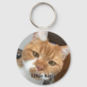 ペットパーソナライズされたフォト猫好きキーチェーン キーホルダー (裏面)