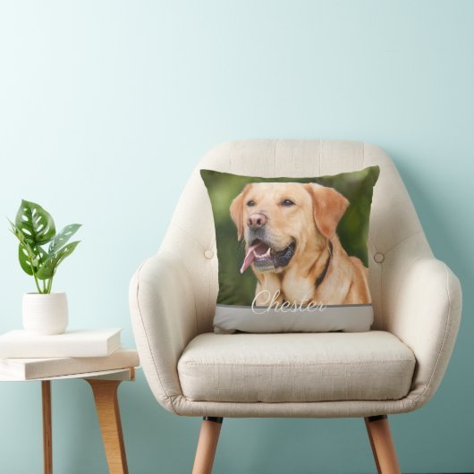 ペットパーソナライズされたポートレート枕 クッション (椅子)