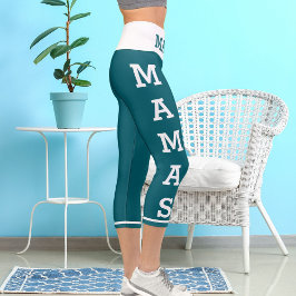 ペットパーソナライズされたママス猫の高い腰のキャプリス カプリレギンス