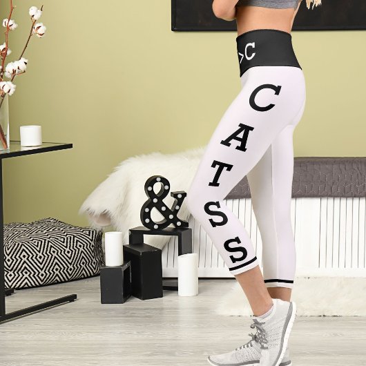 ペットパーソナライズされたママス猫の高い腰のキャプリス カプリレギンス