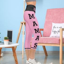 ペットパーソナライズされたママス猫の高い腰のキャプリス カプリレギンス