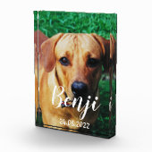 ペットパーソナライズされたメモリアルアクリル写真ブロック フォトブロック (右)