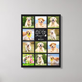 ペットパーソナライズされたメモリアルギフトペット損失記念 キャンバスプリント (正面)