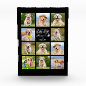 ペットパーソナライズされたメモリアルギフトペット損失記念 フォトブロック (正面)