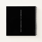 ペットパーソナライズされたメモリアルドッグロス写真コラージュ ノートブック (裏面)