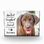 ペットパーソナライズされたメモリアルドッグ記念写真B フォトブロック (正面)