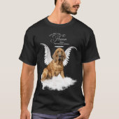 ペットパーソナライズされたメモリアルブラッドハウンド犬 Tシャツ (正面)