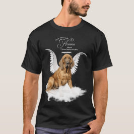 ペットパーソナライズされたメモリアルブラッドハウンド犬 Tシャツ