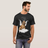 ペットパーソナライズされたメモリアルブラッドハウンド犬 Tシャツ (正面フル)