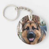 ペットパーソナライズされたメモリアルペットロスのプレゼント犬の写真 キーホルダー (正面)