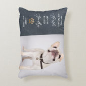 ペットパーソナライズされたメモリアルペットロス写真コラージュ アクセントクッション (正面(垂直))