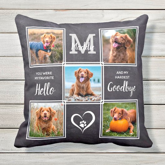 ペットパーソナライズされたメモリアルペットロス写真コラージュ クッション
