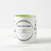 ペットパーソナライズされたメモリアルマグ –  マグカップ (中央)